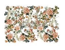 RETIRED*Elegance & Flowers - Redesign With Prima Transfer Rub On Furniture Decal