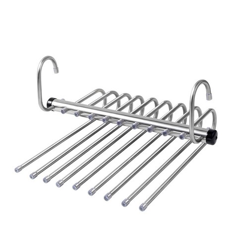 1PC Multi-functional Folding Magic Pants Hangers Trouser Hangers Bedroom Closet - Picture 14 of 14