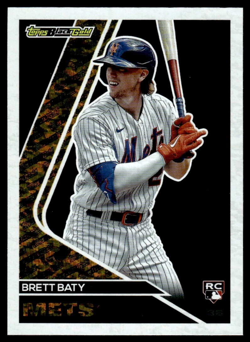 2023 Topps Chrome Lets Let's Go #LGC-39 Brett Baty RC Rookie SSP  Insert NY Mets