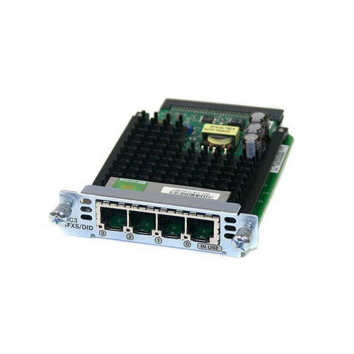 Cisco VIC3-4FXS/DID, 1 Year Warranty and Free Ground Shipping
