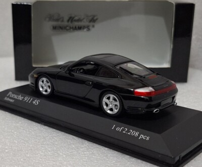 Porsche 911 (996) Carrera 4S Black 2000 1:43 Minichamps 400061070