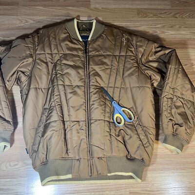 ジャケット・アウター Sundaysbest vintage damagedone noroll us vintage sean john zip jacket coat Size Medium Gold Brown | eBay