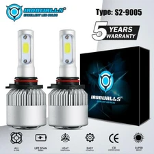 IRONWALLS 9005 9145 LED Headlight Kit 2000W 300000LM HI/LO Beam Bulb 6000K White