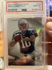 Jimmy Garoppolo 2014 Topps Platinum Rookie #143 PSA 10 Las Vegas Raiders
