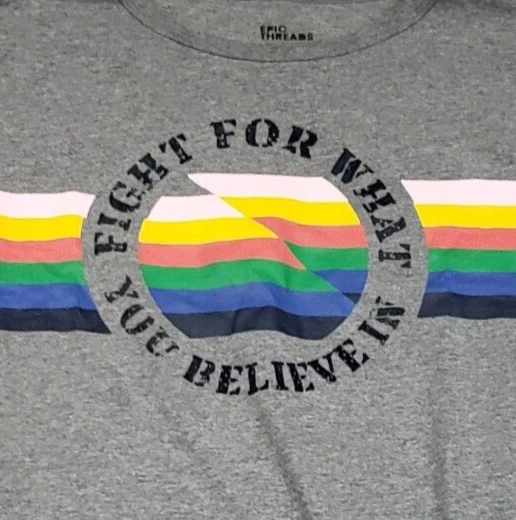 Camiseta Epic Threads Juvenil XL Gris Lucha por lo que crees en SS Niños Foto 3 de 4