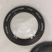 Vintage Vivitar  10 Macro Adapter 52mm with Case  Original Box Japan