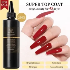 250G Super Top Coat Professional Nail Art Soak off Top Coat Long-Lasting Anti-St