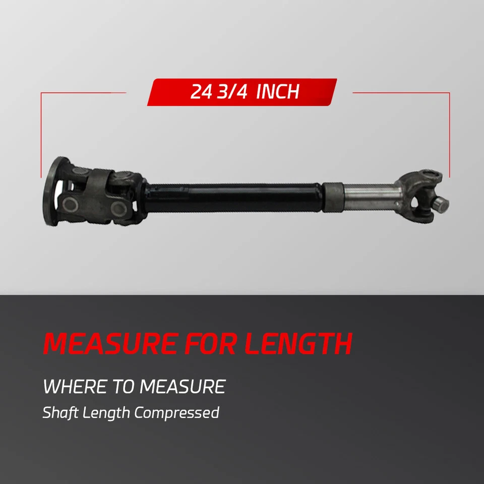 24 3/4" Front Prop Drive Shaft Assembly for 1981-1991 1992 1993 Dodge W250 W350 - Image 2 of 4