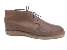 Cole Haan Mens 9 M Glenn Chukka Boots C11777 Brown Pebbled Leather Desert Boots 