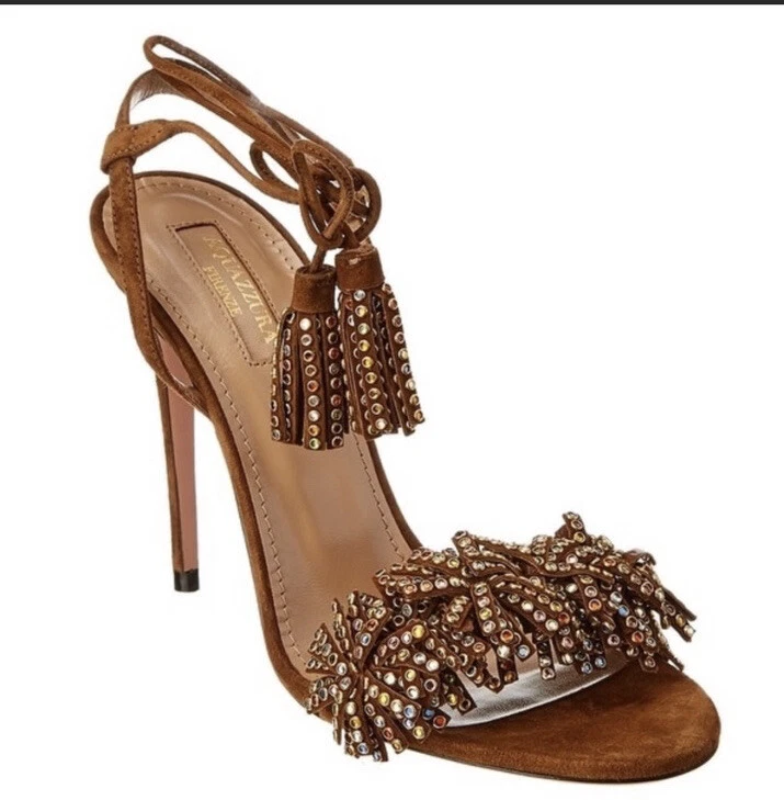 Aquazzura wild crystal sandals sale