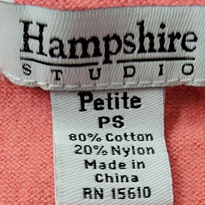 PS Hampshire Studio Mujer Cárdigan Suéter Camisa Top Talla Pequeña Pequeña Floral Foto 2 de 4