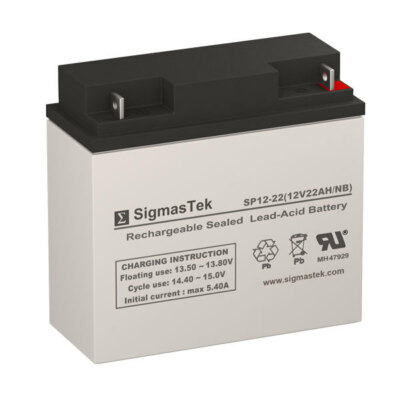 SigmasTek SP12-22HR Battery (12V 22AH Terminal NB)