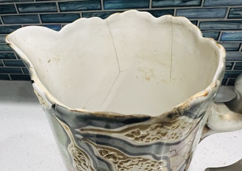Antique Nippon Royal Decanter Pitcher Hand Painted Pottery circa 1900 Or Older? - Picture 6 of 24