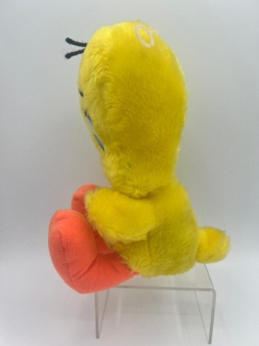 Vintage 1971 Warner Bros Tweety Plush ~ 10" tall ~ Mighty Star ~ Excellent Cond - Picture 2 of 4