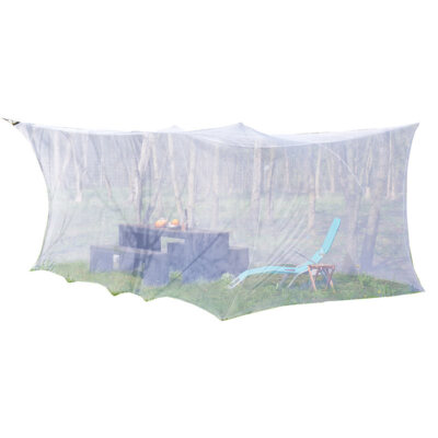 infactory XXL-Moskitonetz für Innen & Außen, 300 x 500 x 250 cm, 220 Mesh, weiß