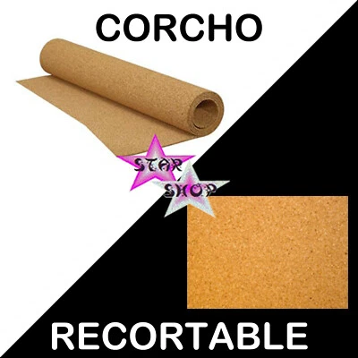 CORCHO PLANCHA RECORTABLE MANUALIDADES ESCOLAR INFANTIL NIÑO CORK SHEET HANDMADE