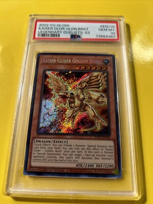 幽遊白書 ゴールドカード 22k gold card ハイパーポリス YuGiOh KAISER GLIDER GOLDEN BURST #LDS3-EN136🔥PSA 10🔥LIMITED ED