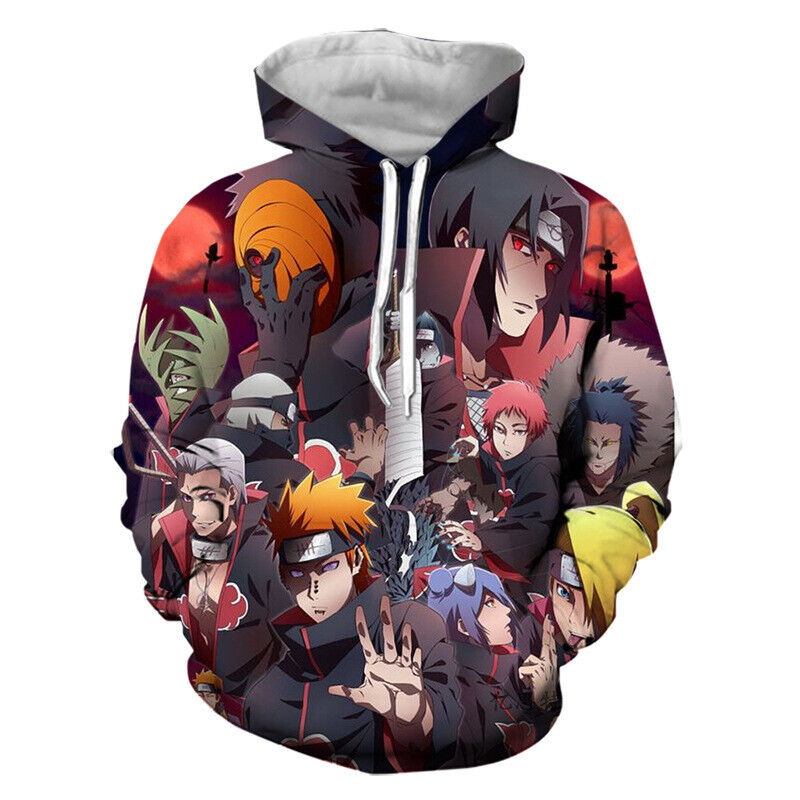 Itachi Akatsuki Jutsu It Naruto Shippuden Embroidered Sweatshirt - AnimeBape