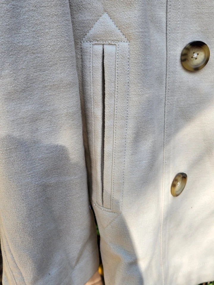 Chaquetón marfil vintage GAP. Talla MED MUJER. 1999-2000. Textura suave Moleskin Foto 3 de 4