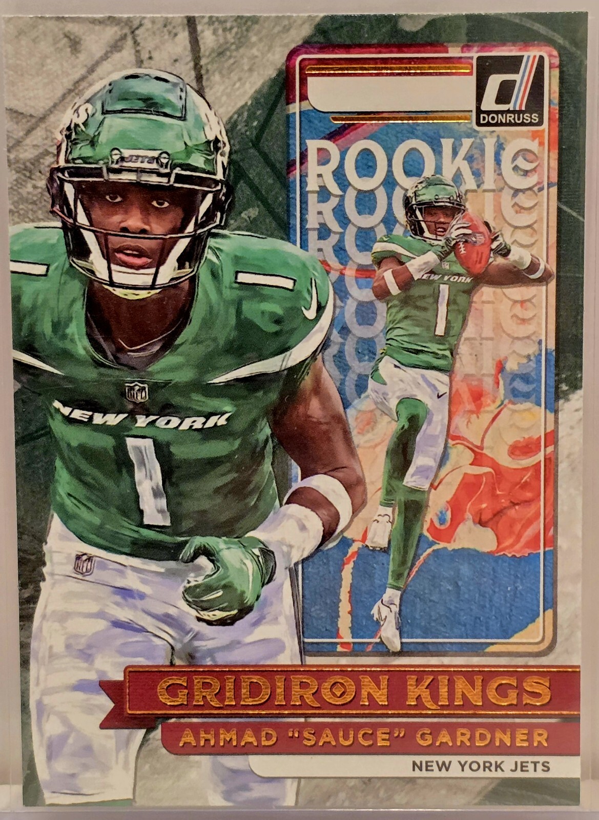 Ahmad "Sauce" Gardner 2022 Panini Donruss Gridiron Kings RC #RGK-18 Jets