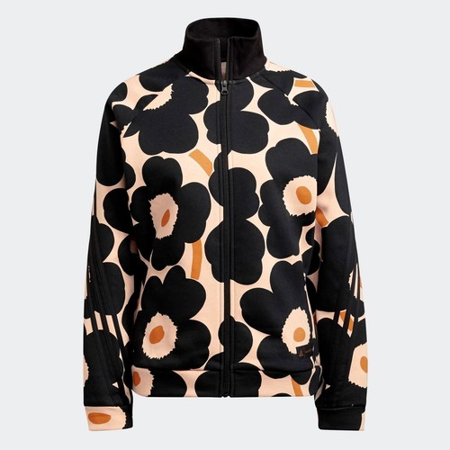 adidas Marimekko Fleece Jacke Designer Sweatjacke Track Top GT4594 Mohn Blumen - 第 1/7 張圖片