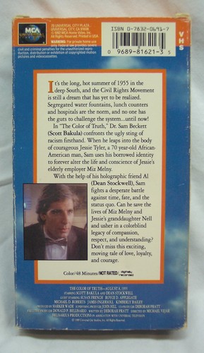 Vintage 1989 QUANTUM LEAP The Color of Truth VHS VIDEO Tv Show - Picture 2 of 4