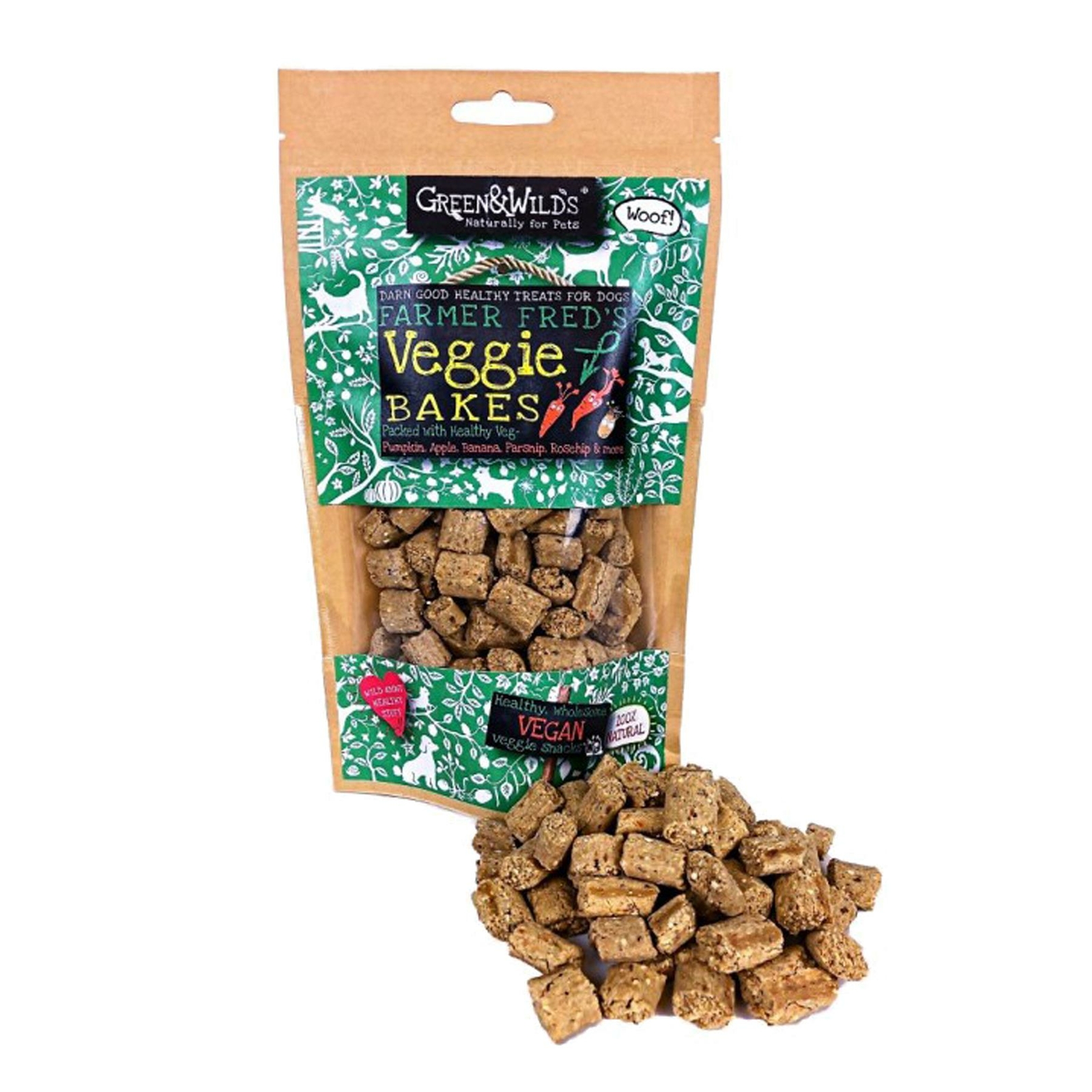 Green & Wilds Eco Dog TREATS - Veggie Bakes