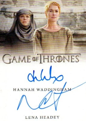 Game of Thrones Complete Series: H Waddingham & L Headey Dual Autograph