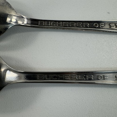 Rolex Bucherer Lucerna Geneve CB 6.9 Coleccionista 2 Cucharas Suiza Par De Colección - Imagen 8 de 18