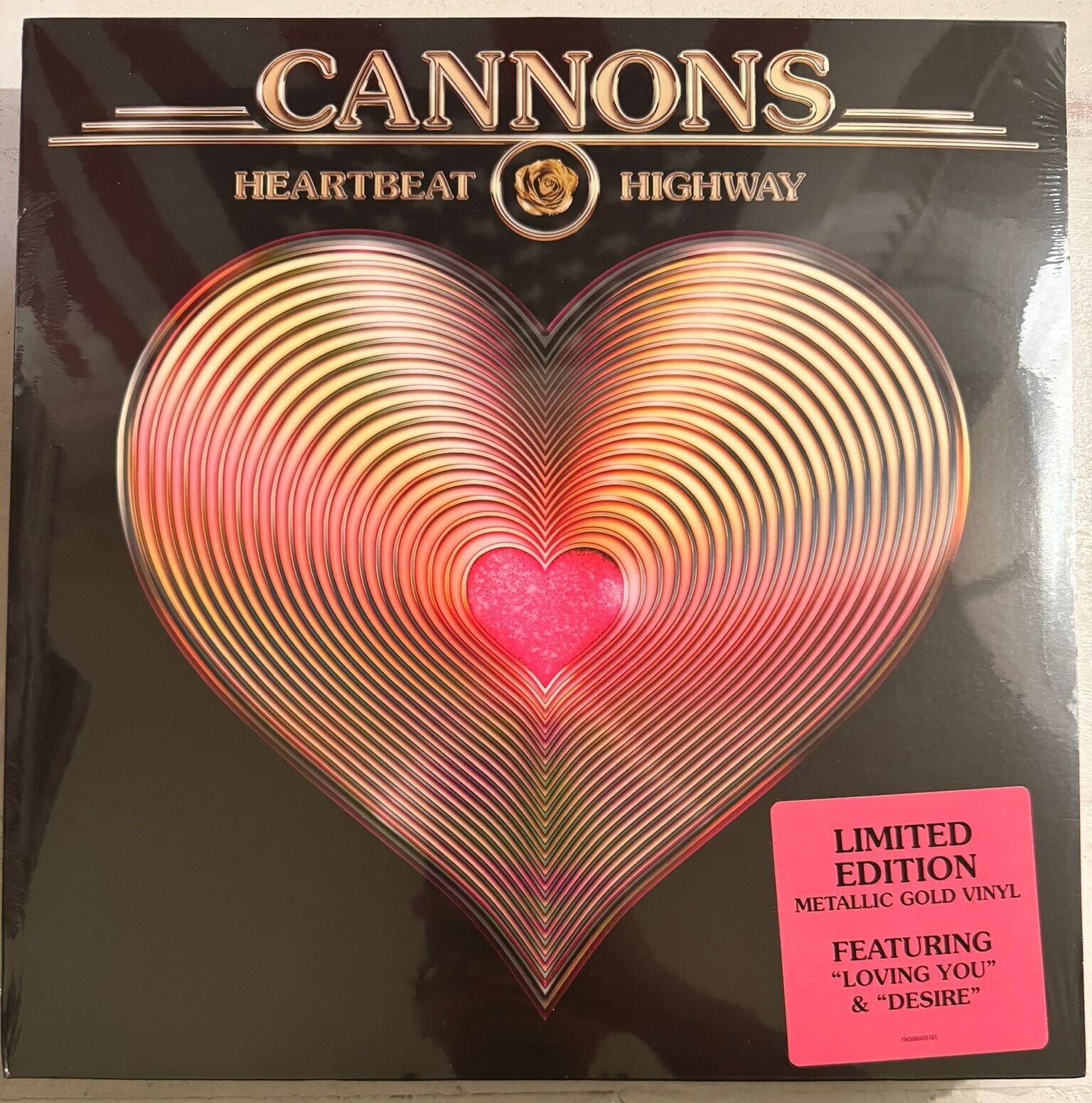 CANNONS – HEARTBEAT HIGHWAY - LIMITED ED METALLIC GOLD VINYL LP NEW - 6033
