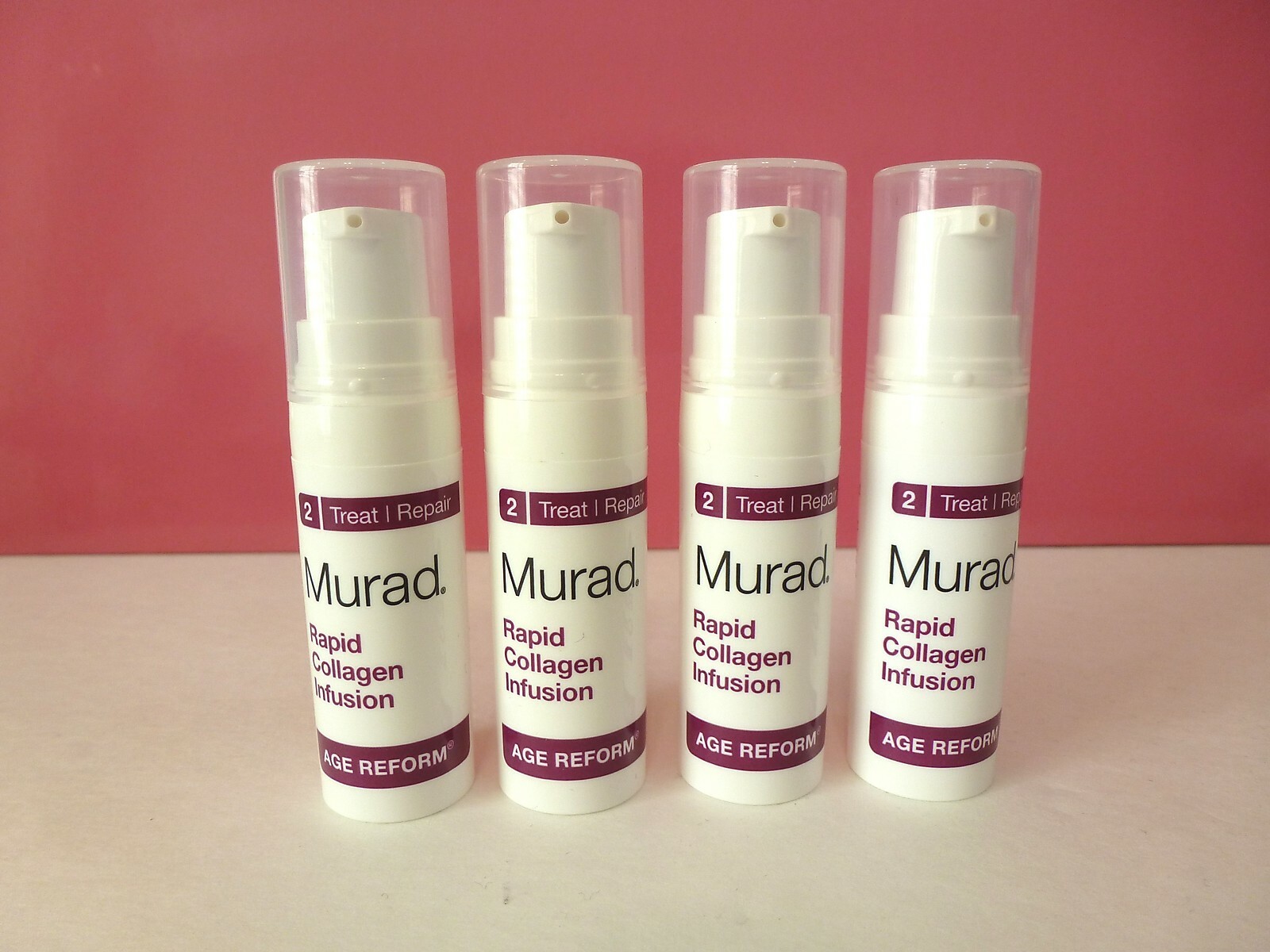 Lot of 4 Murad Rapid Collagen Infusion Age Reform .17 oz./ 5 ml. Travel Size New