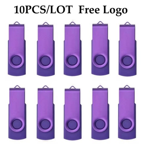 10PCS Colorful Metal USB Flash Pen Drive Memory Stick Custom Your Logo Best Gift - Picture 13 of 20