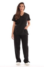 Just Love Women's Scrub Sets Medical Scrubs Mock Wrap - Comfortable and