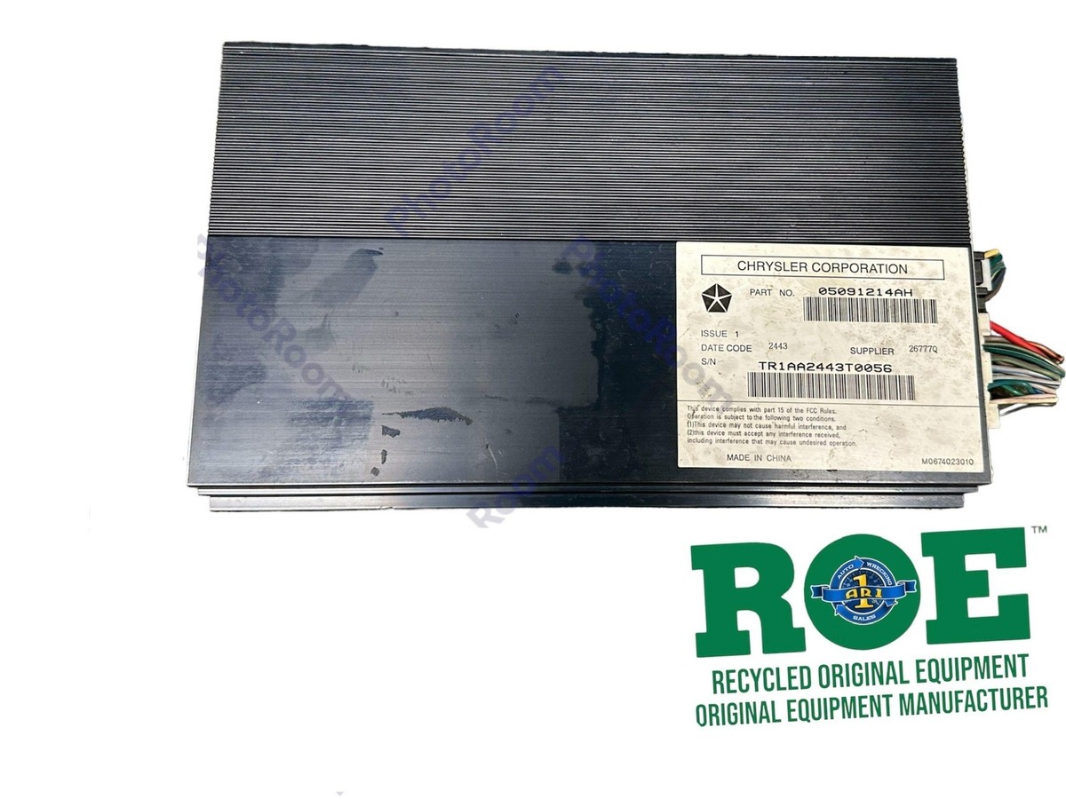 Jeep Grand Cherokee Radio Amplifier 506 Watt 2011 2012 2013 2014