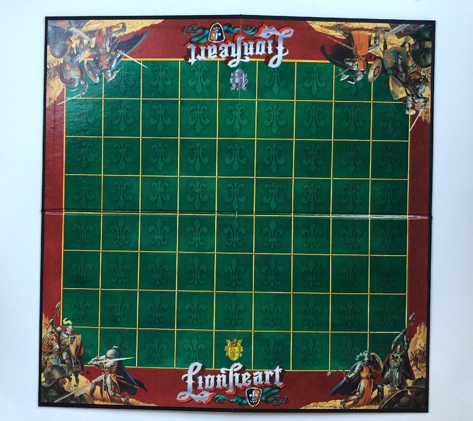 LIONHEART War Risk Strategy Medieval Parker Brothers 1997 Board Game ...