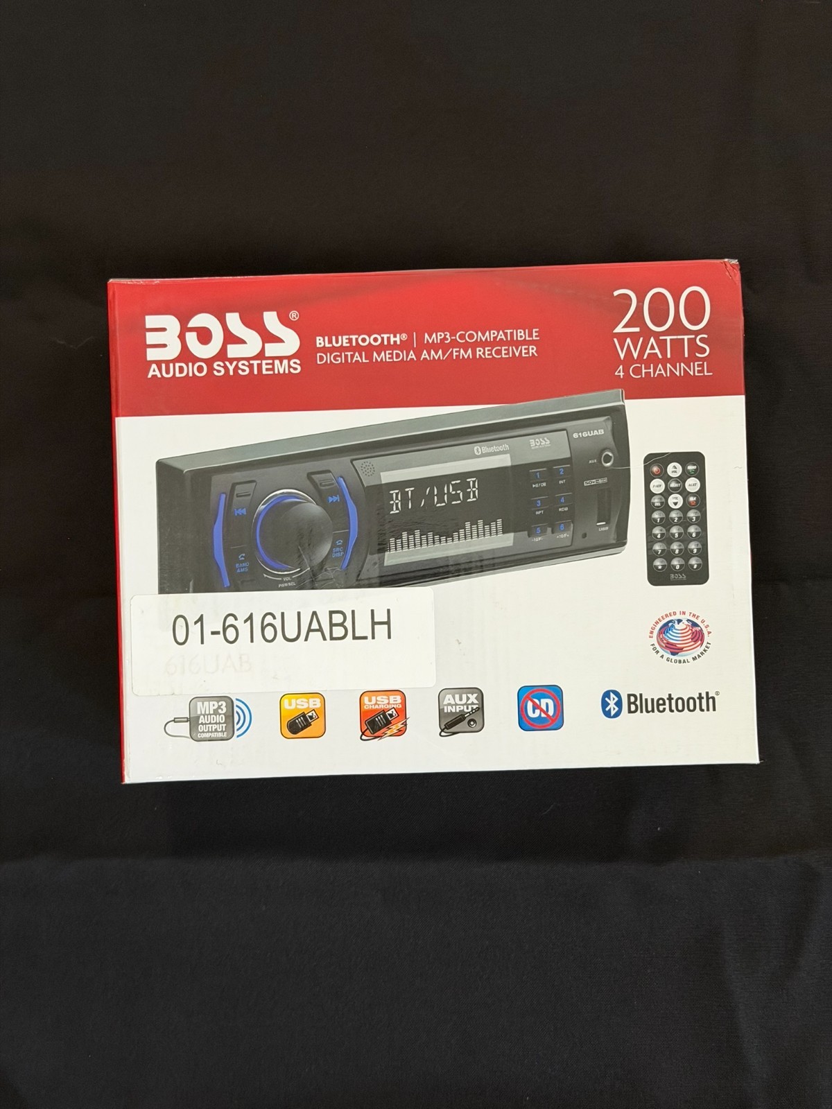 BOSS Audio 616UAB Bluetooth Car Stereo - Single DIN Digital 