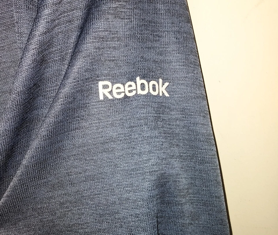 Pullover para hombre Reebok 3XL 1/4 cremallera Speedwick forrado de lana manga larga azul marino Foto 4 de 4