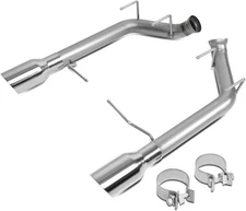 FOR 11-14 FORD MUSTANG 5.0L 5.4L 4"OD MUFFLER TIP AXLE CAT BACK EXHAUST SYSTEM