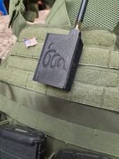 Meshtastic MESHCORE RAK WISBLOCK case w/ molle clip Case and ANTENNA only BLACK