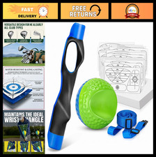 3-in-1 Golf Training Aid Kit - Swing Trainer, Grip Trainer Impact Tape Set, Im
