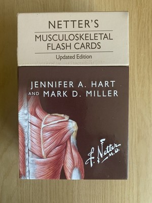 Netter's Musculoskeletal Flash Cards Updated Edition 