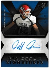 2014 Upper Deck SPX RC Auto /299 Jeff Janis Saginaw Valley State Cardinals #133