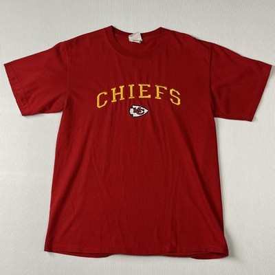 Kansas City Chiefs Shirt Mens Small Red NFL Football NFL Embroidered Tee