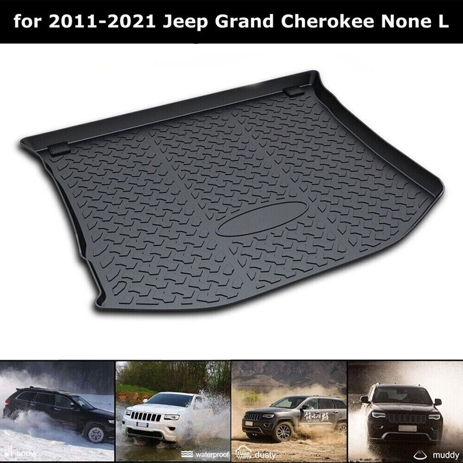 Universal Car Trunk Floor Mat Cargo Liner for 2011-2021 Jeep Grand Cherokee
