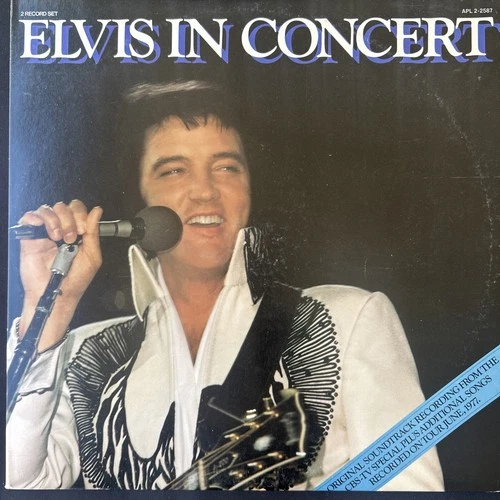 Elvis Presley / Elvis In Concert 1977 2x Vinyl LP Live Record Album