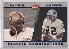 2003 Fleer Tradition Classic Combinations Blue Rich Gannon Ken Stabler HOF 1l2