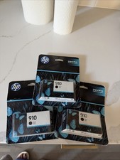 HP 910 Black Noir New Sealed New Sealed Genunine Ink Discontinued
