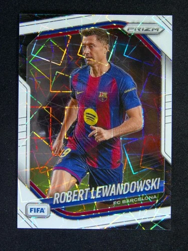2025-26 Panini Prizm FIFA Robert Lewandowski #249 Poland White Lazer /25
