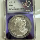 1879S Morgan Silver Dollar $1 PCGS MS 66+ Blast white excellent looking coin