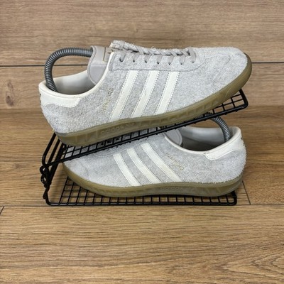 Adidas Schuhe Damen Gr. UK 6 Hamburg Wildleder robust Spzl grau Originals Turnschuhe